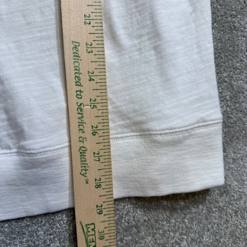 Faherty Sunwashed Organic Cotton Slub Hoodie White Mens Large Pullover Coastal - Picture 15 of 15